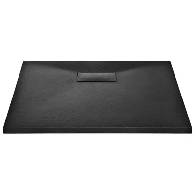 Vidaxl Shower Base Pan With Center Drain Shower Tray Bath Pan Smc Rectangular In Black