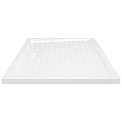 Vidaxl Shower Base Tray With Dots Skid Resistant Shower Receptor White Abs