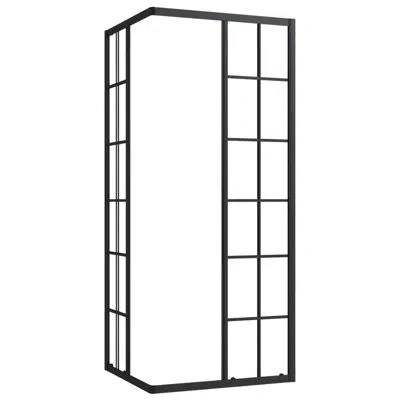 Vidaxl Shower Cabin Shower Enclosure Screen For Bathroom Esg And Aluminum 31.5"x27.6"x70.9" Transparent And