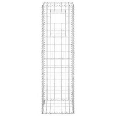 Vidaxl Silver Iron Basket Post