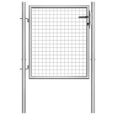 Vidaxl Silver Metal Gate Fence Wall Privacy Scree In Multi