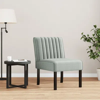 Vidaxl Slipper Chair Light Grey In Green