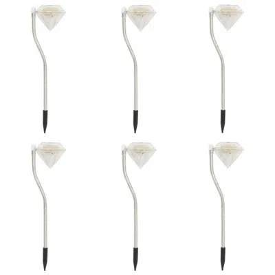 Vidaxl Solar Led Garden Lights 3.5"x3.1"x11.6"