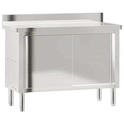 Vidaxl Stainless Steel 43.3'' L X 19.7'' W X 35.4'' H
