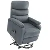 Vidaxl Stand Up Massage Chair Light Grey In Gray