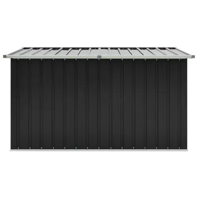 Vidaxl Steel Deck Box For Patio Cushions Garden Tools In Anthracite