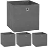 Vidaxl Storage Boxes 4 Pcs Non-woven Fabric 12.6"x12.6"x12.6" Gray