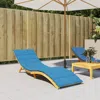 Vidaxl Sun Lounger Cushion Blue 78.7"x19.7"x1.2" Fabric