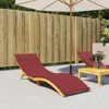 Vidaxl Sun Lounger Cushion Wine Red 78.7"x23.6"x1.2" Oxford Fabric