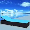 Vidaxl Sun Lounger With Cushion Poly Rattan Black, 44406