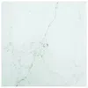 Vidaxl Table Top White 27.6"x27.6" 0.2" Tempered Glass With Marble Design