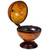 Shop Vidaxl Tabletop Globe Bar Wine Stand Eucalyptus Wood, 240698