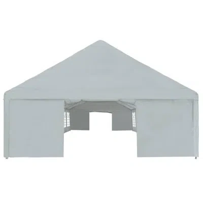 Vidaxl Tent Fabric Without Frame Grey Pe In Gray