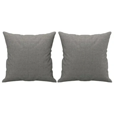 Vidaxl Throw Pillows Round Decorative Cylinder Bolster Pillow Velvet In Dark Gray