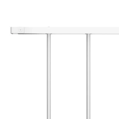 Vidaxl Trinton  Fence Panel Powder-coated Steel 5.6 X 4.1 Ft In White
