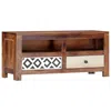 Vidaxl Tv Cabinet 35.4"x11.8"x15.7" Solid Sheesham Wood, 247734
