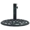 Vidaxl Umbrella Base Green 19.8 Lbs 15.7" Cast Iron, 47863