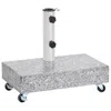 Vidaxl Umbrella Base Light Gray 17.7"x9.8"x3.3" Granite 3666