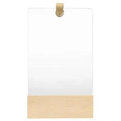 Vidaxl Wall Mirror Solid Pinewood 9.1"x15.6" 2802 In White
