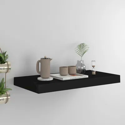 Vidaxl Wall Shelf Black Honeycomb Mdf, Metal Frame Medium Wall Mounting