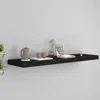 Vidaxl Wall Shelf Black Honeycomb Mdf, Metal Medium Wall Shelf In Black