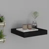 Vidaxl Wall Shelf Black Honeycomb Mdf, Metal Small Wall Mounting In Black