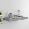 Vidaxl Wall Shelf Grey Honeycomb Mdf, Metal 19.7 X 9.1 X 1.5 In