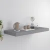 Vidaxl Wall Shelf Grey Honeycomb Mdf, Metal Frame Medium Wall Shelf