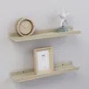 Vidaxl Wall Shelf Set Of 2 Sonoma Oak Mdf Medium Wall Shelf In Neutral
