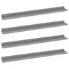 Vidaxl Wall Shelf Set Of 4 Gray Mdf 31.5x3.5x1.2 In Wall Mounting In Gray
