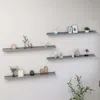 Vidaxl Wall Shelf Set Of 4 Grey Mdf Wall Shelf Rectangular Modern