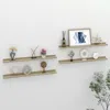 Vidaxl Wall Shelf Set Of 4 White And Sonoma Oak Mdf Medium In Brown