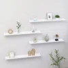 Vidaxl Wall Shelf Set Of 4 White Mdf Medium Wall Mounting Wall Shelf