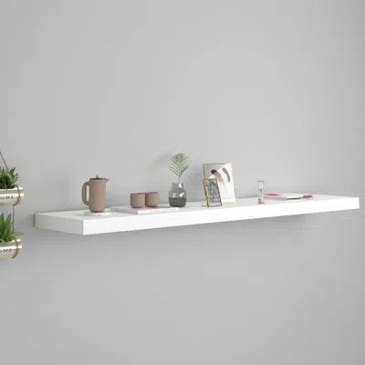 Vidaxl Wall Shelf White Honeycomb Mdf, Metal Standard Wall Mounting