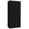 Vidaxl Wardrobe Black Steel 31.5x19.7x70.9 In Wardrobe Rectangular In Black