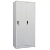 Vidaxl Wardrobe Light Grey Steel Medium Wardrobe Rectangular In White
