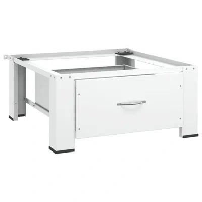 Vidaxl Washing Machine Pedestal With Drawer White