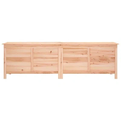 Vidaxl Water Resistant Fir Engineered Wood Deck Box In Brown