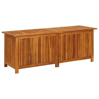 Vidaxl Water Resistant Wood Deck Box In Brown