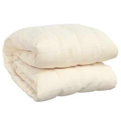 Vidaxl Weighted Blanket Polyester, Glass Beads In Cream