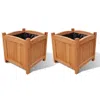 Vidaxl Wooden Raised Bed 11.8" X 11.8" X 11.8" Set Of 2, 41301