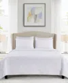 Videri Home Coastal Palm Embroidered 3-piece Quilt Set, Full/queen In White