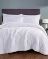 Videri Home Cozy Sherpa 3 Piece Comforter Set, King In White
