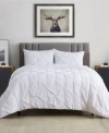 Videri Home Pintucked Comforter Sets In Gray