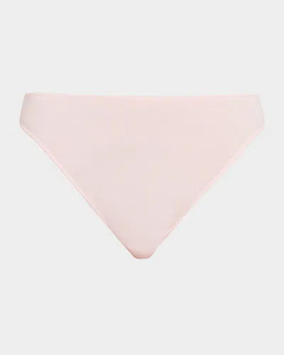 Videris Lingerie Whitney Mid-rise Thong In Pink