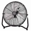Vie Air 14" Industrial High Velocity Heavy Duty Metal Floor Fan With 3 Speed Settings In Black