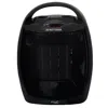 Vie Air 1500w Portable 2 Settings Black Ceramic Heater With Adjustable Thermostat