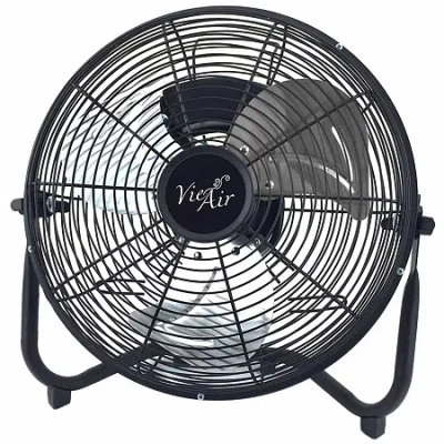 Vie Air 18" Industrial High Velocity 3 Speed Metal Floor Fan In Black