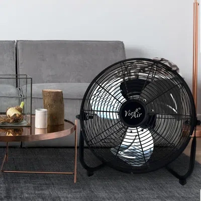 Vie Air 20" Floor Fan In Black
