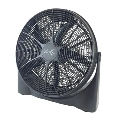 Vie Air 20 Inch High-velocity 5 Blade Tilting Ultra Lightweight Turbo Floor Fan 20 Inch High-velocity 5 Blade Tilting Ultra Lightweight Turbo Floor Fan In Black